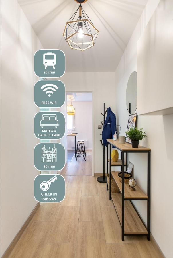 L'Estrade D'Amiens - Studio Atypique Et De Standing - Wifi Haut Debit - 2P Eksteriør billede